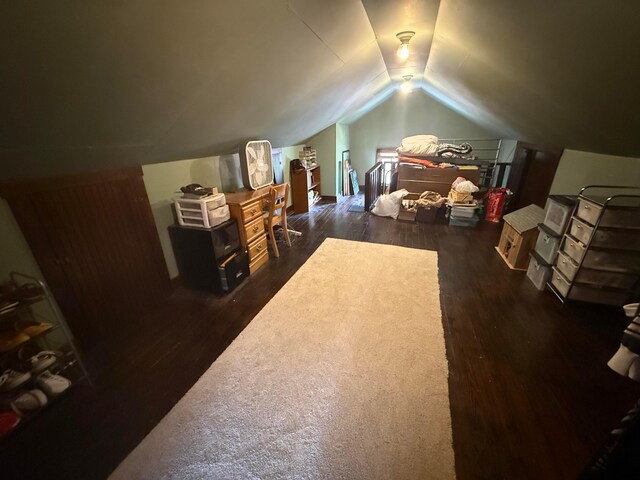 552 E 5th Ave, Lancaster, OH 43130 - bonus room featuring dark wood-type flooring and vaulted ceiling