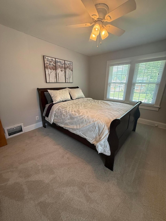 552 E 5th Ave, Lancaster, OH 43130 - bedroom with carpet flooring and a ceiling fan