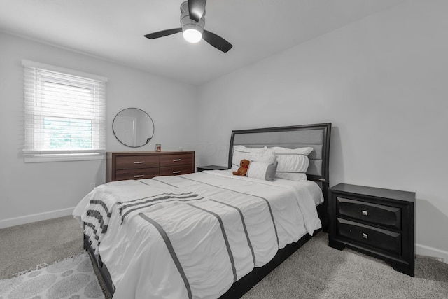 7732 Quarry Cliff Ct, Reynoldsburg, OH 43068 - carpeted bedroom featuring baseboards and ceiling fan