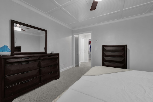 7732 Quarry Cliff Ct, Reynoldsburg, OH 43068 - bedroom featuring carpet floors and a ceiling fan