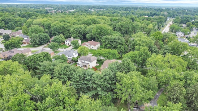 7732 Quarry Cliff Ct, Reynoldsburg, OH 43068 - aerial overview of property's location with a heavily wooded area and nearby suburban area