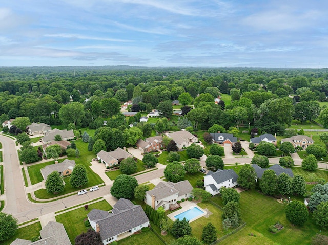 1948 Wendover Cir NE, North Canton, OH 44720 - aerial view of residential area featuring a pool area