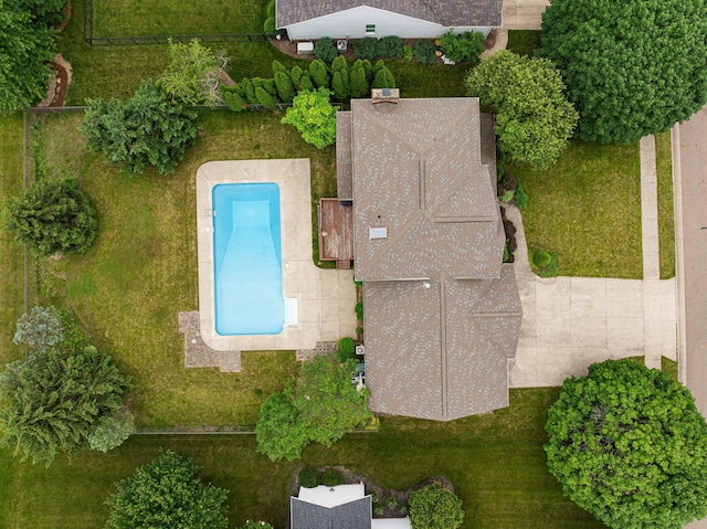 1948 Wendover Cir NE, North Canton, OH 44720 - drone / aerial view of a pool