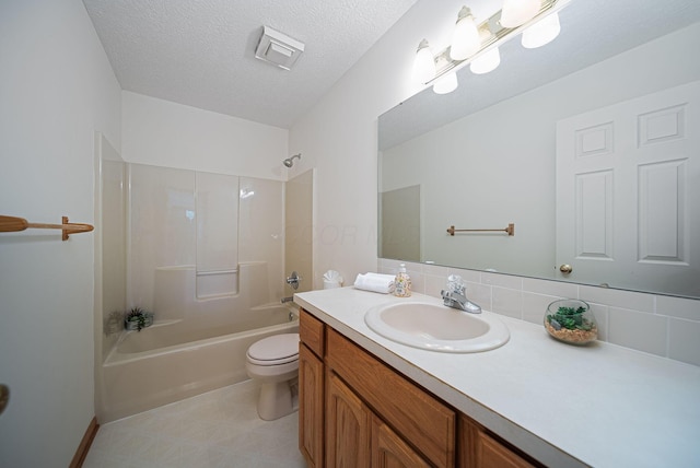 1948 Wendover Cir NE, North Canton, OH 44720 - bathroom featuring vanity, shower / tub combination, and decorative backsplash