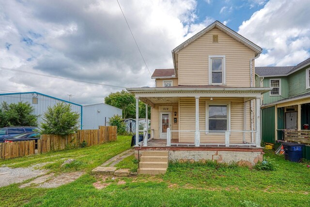 514 S Columbus St, Lancaster, OH 43130 - view of front of home with covered porch