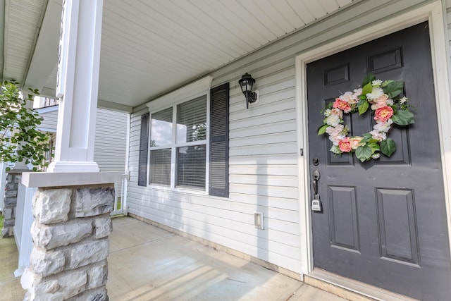 5480 Rothermund Dr, Canal Winchester, OH 43110 - view of exterior entry featuring a porch