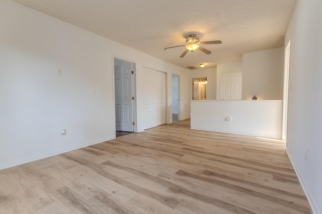 5480 Rothermund Dr, Canal Winchester, OH 43110 - spare room featuring light wood-style floors and a ceiling fan