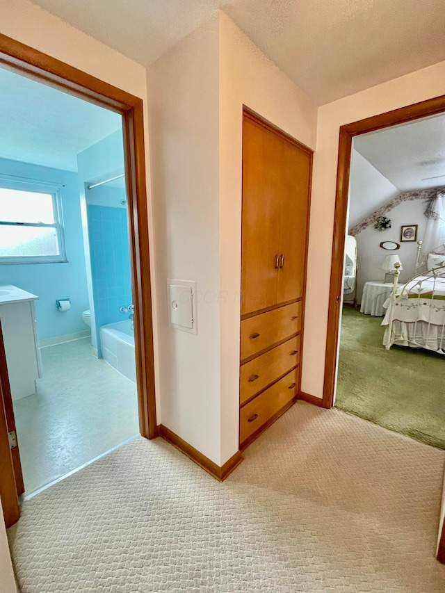 2666 Eugene Ave, Grove City, OH 43123 - corridor featuring light carpet and lofted ceiling