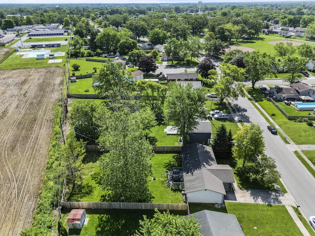 876 Kirkwood Dr, West Jefferson, OH 43162 - aerial perspective of suburban area with a tree filled landscape