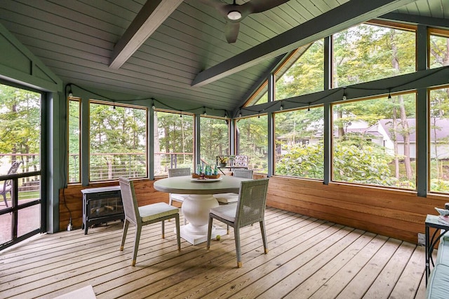 150 Pinehurst Dr, Granville, OH 43023 - sunroom with a ceiling fan and plenty of natural light