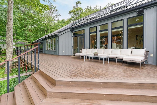 150 Pinehurst Dr, Granville, OH 43023 - deck featuring an outdoor living space and stairs