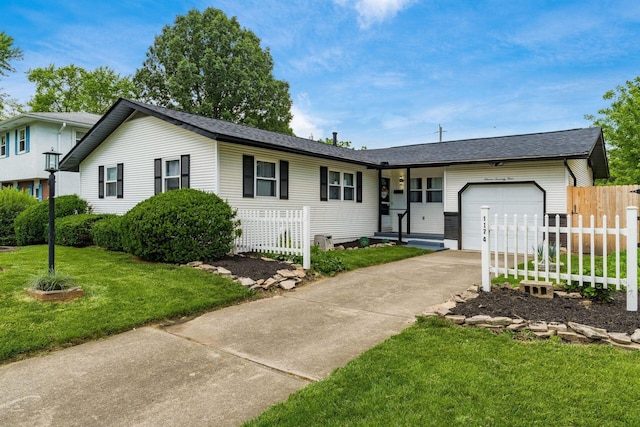 1174 Belden Rd, Columbus, OH 43229 - single story home with a garage, concrete driveway, and a shingled roof