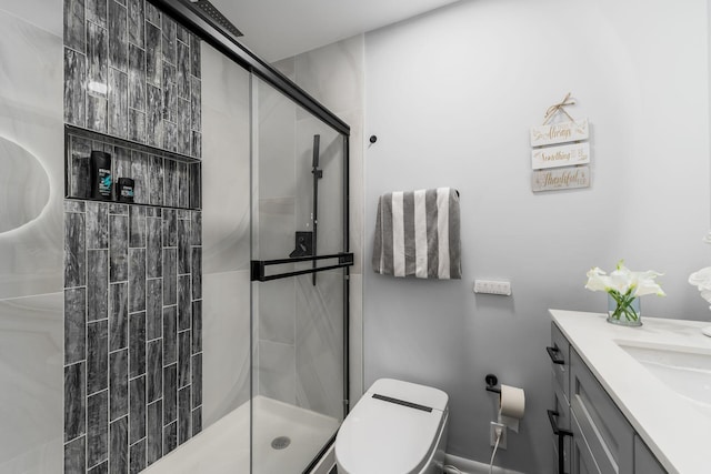 1174 Belden Rd, Columbus, OH 43229 - full bathroom with vanity and a shower stall