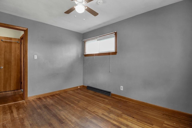 824 Colonial Dr, Heath, OH 43056 - empty room featuring hardwood / wood-style floors and a ceiling fan
