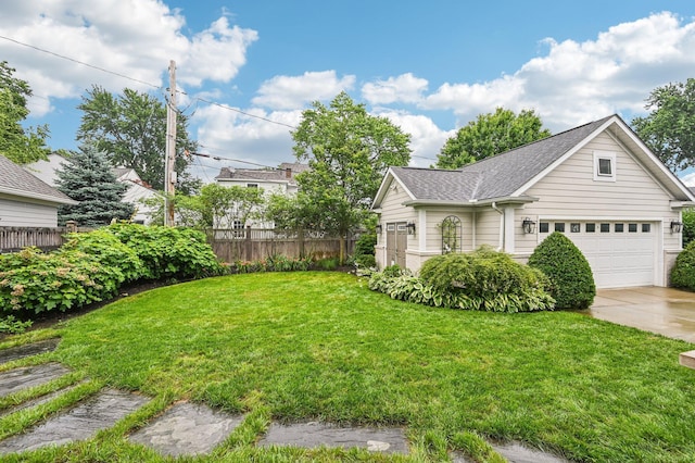1968 Coventry Rd, Upper Arlington, OH 43212 - view of yard featuring concrete driveway and an attached garage