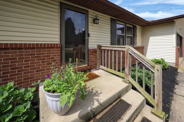 251 Florence Dr, Pickerington, OH 43147 - view of exterior entry featuring brick siding