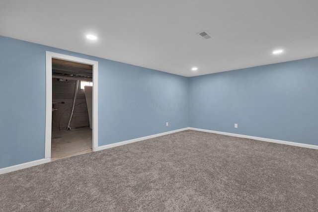 251 Florence Dr, Pickerington, OH 43147 - carpeted empty room with recessed lighting