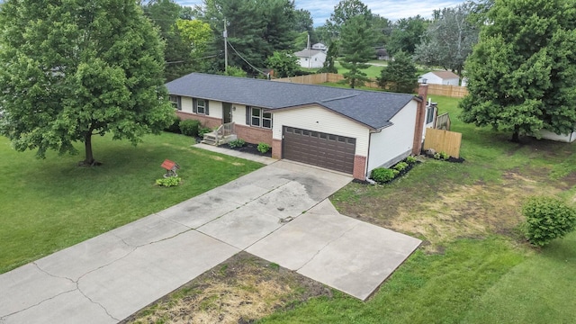 251 Florence Dr, Pickerington, OH 43147 - single story home featuring brick siding, a garage, concrete driveway, and roof with shingles