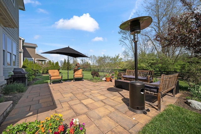 10640 Honeysuckle Way, Plain City, OH 43064 - view of patio / terrace with grilling area