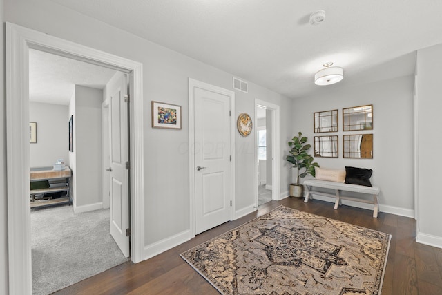 10640 Honeysuckle Way, Plain City, OH 43064 - entrance foyer with baseboards and dark wood-style floors