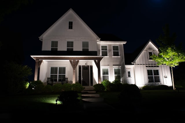 10640 Honeysuckle Way, Plain City, OH 43064 - modern farmhouse style home featuring board and batten siding