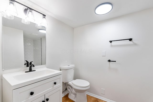 2203 Belcher Dr, Columbus, OH 43224 - full bath featuring wood finished floors and vanity