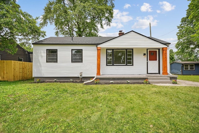 1358 Moler Rd, Columbus, OH 43207 - bungalow with covered porch and a chimney