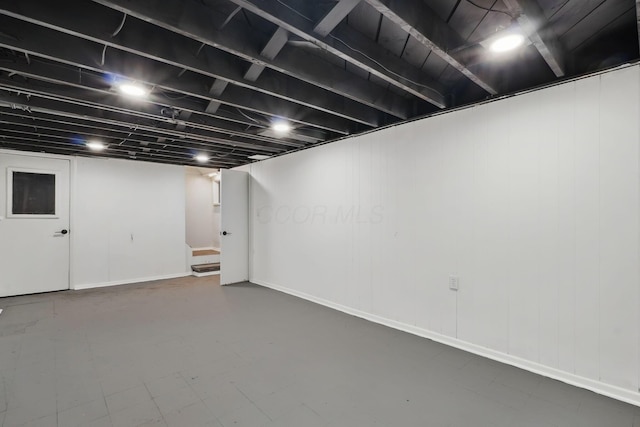 1358 Moler Rd, Columbus, OH 43207 - finished below grade area featuring baseboards