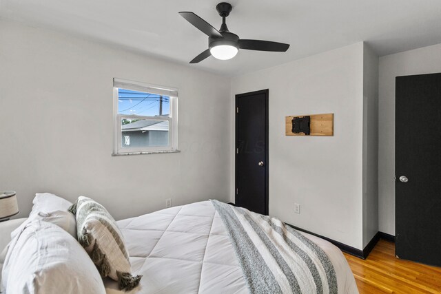 1861 Berkeley Rd, Columbus, OH 43207 - bedroom with light wood-type flooring and ceiling fan