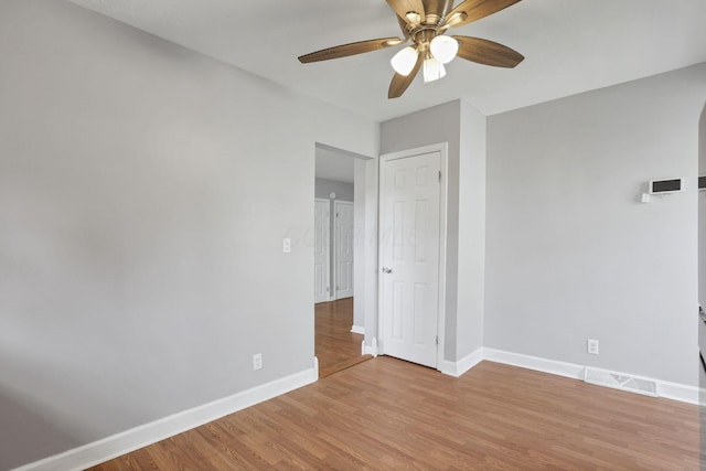 1698 Woodcrest Rd, Columbus, OH 43232 - spare room with a ceiling fan and light wood-style flooring
