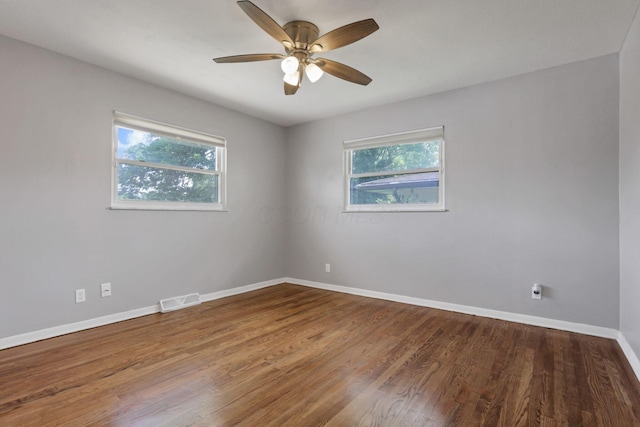 1698 Woodcrest Rd, Columbus, OH 43232 - unfurnished room with a ceiling fan and wood finished floors