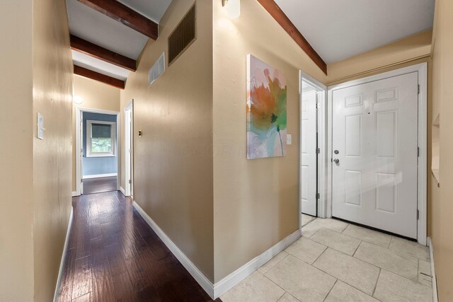 2474 Bristol Rd, Columbus, OH 43221 - entrance foyer featuring beam ceiling and baseboards