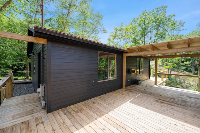 63775-B State Route 56, Creola, OH 45622 - view of wooden terrace