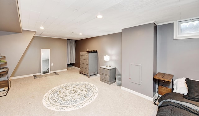 175 Pierson Blvd, Newark, OH 43055 - living area featuring light carpet and recessed lighting