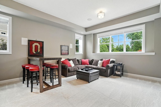 3860 Coldwater Loop, Powell, OH 43065 - living area featuring carpet and baseboards
