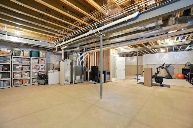 3860 Coldwater Loop, Powell, OH 43065 - unfinished below grade area featuring gas water heater and heating unit