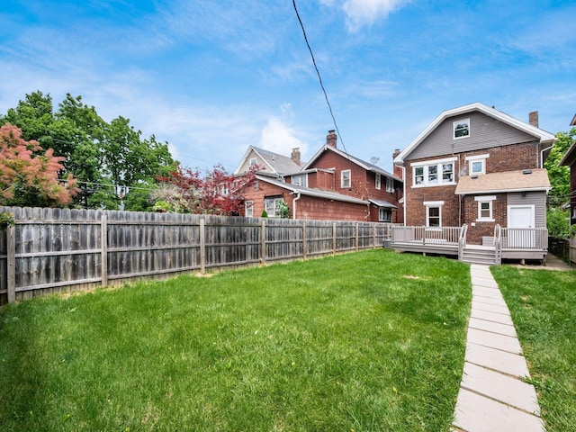 935 S Ohio Ave, Columbus, OH 43206 - fenced backyard with a deck