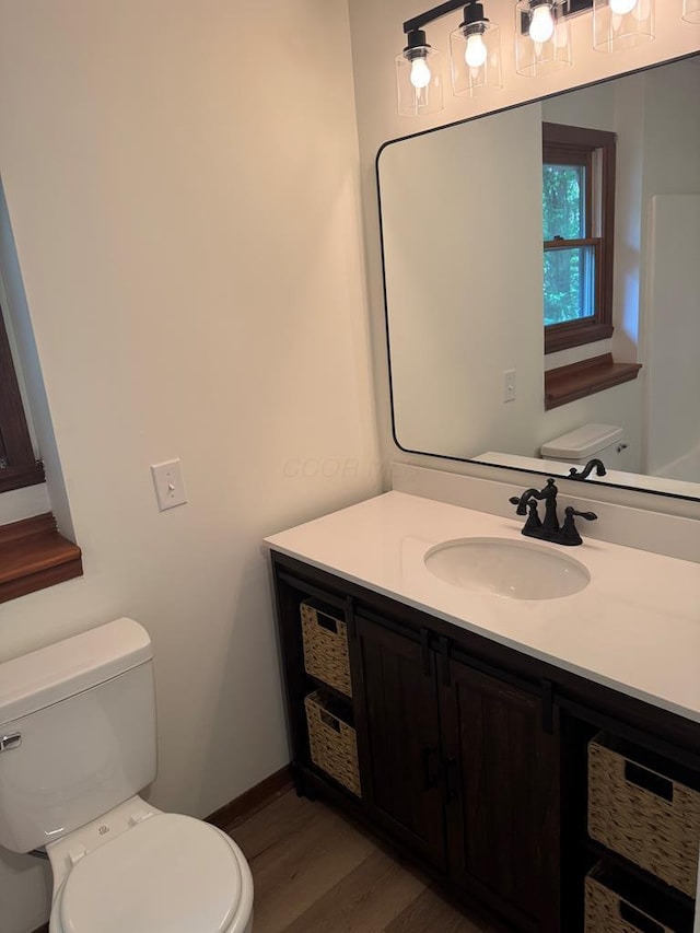 300 Core Rd, Frankfort, OH 45628 - bathroom featuring vanity and wood finished floors
