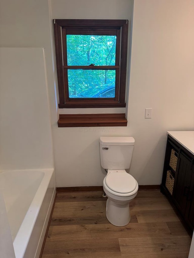300 Core Rd, Frankfort, OH 45628 - bathroom featuring wood finished floors, vanity, and a bath