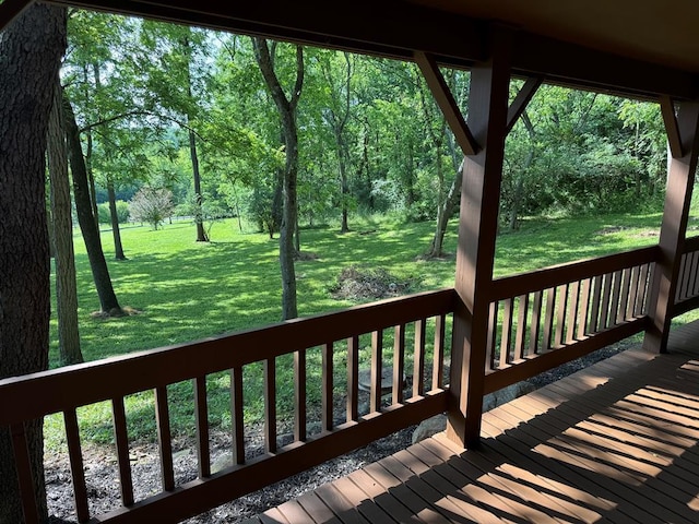 300 Core Rd, Frankfort, OH 45628 - wooden deck featuring a yard