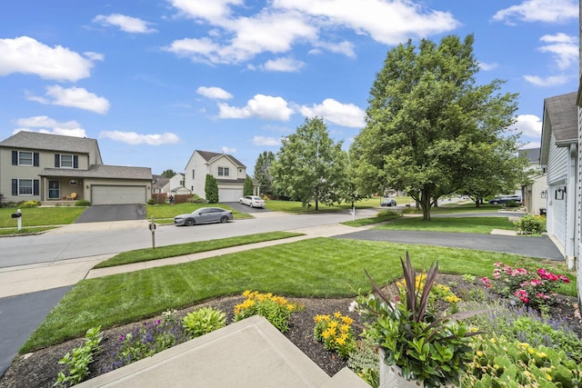 5528 Westerville Crossing Dr, Westerville, OH 43081 - view of green lawn with a residential view and driveway