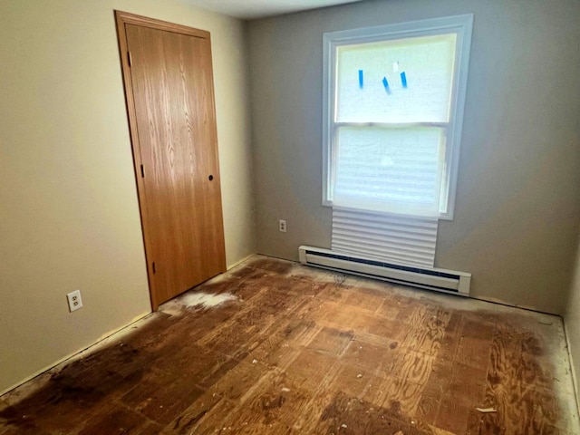 4345 Lancaster Kirkersville Rd NW, Lancaster, OH 43130 - unfurnished bedroom with a baseboard radiator and a closet