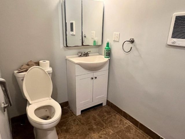 4345 Lancaster Kirkersville Rd NW, Lancaster, OH 43130 - half bathroom featuring vanity and heating unit