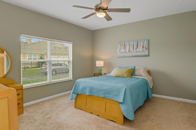 3242 Rossmore Cir, Powell, OH 43065 - bedroom featuring carpet floors and ceiling fan