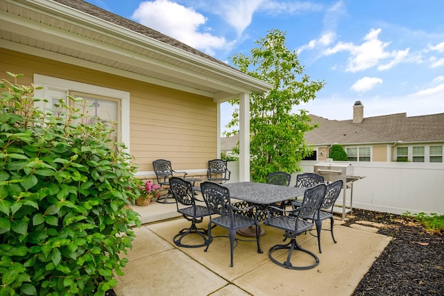3242 Rossmore Cir, Powell, OH 43065 - view of patio featuring outdoor dining area