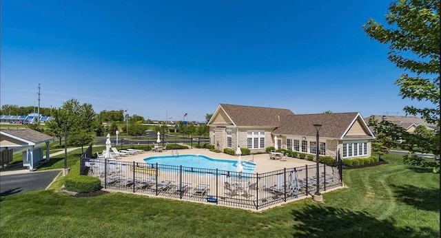 3242 Rossmore Cir, Powell, OH 43065 - community pool featuring a patio