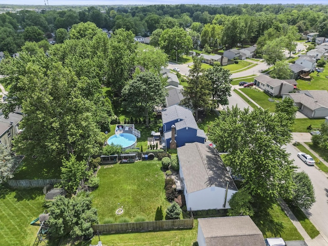 6492 Cherokee Rose Dr, Westerville, OH 43081 - aerial view of residential area with a pool area