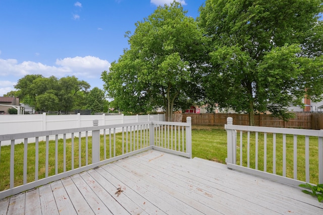 1310 Sweetbay Pl, Galloway, OH 43119 - wooden terrace featuring a fenced backyard