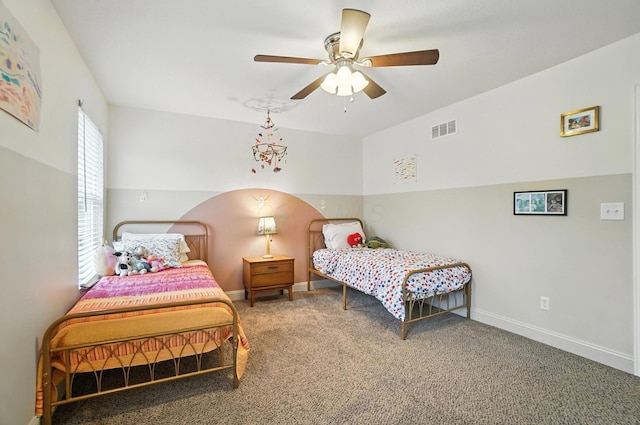 192 E Morrill Ave, Columbus, OH 43207 - bedroom with carpet flooring and a ceiling fan
