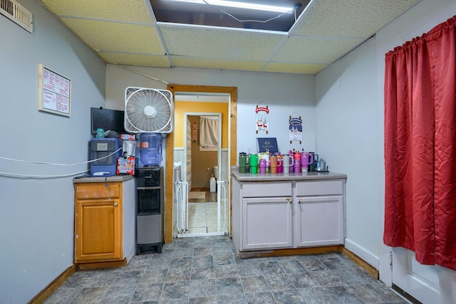 206 W Water St, New Lexington, OH 43764 - bar with a drop ceiling and stone finish flooring